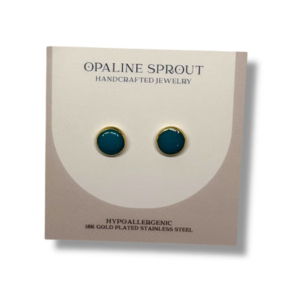 The Dot Studs – Aqua · Water Collection · Medium