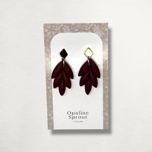 The Laurel Drop Earrings – Cherry Cordial – Winter Collection · Confetti Pop | Hypoallergenic 18K Gold-Plated – Handmade Jewelry