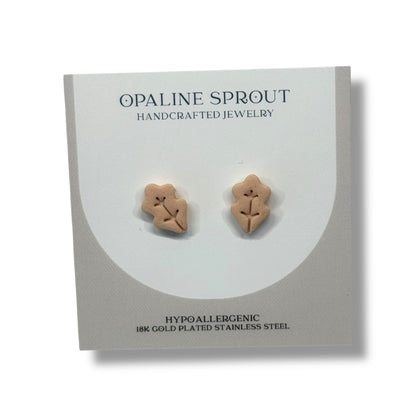 The October Studs – Sandstone · Leaf