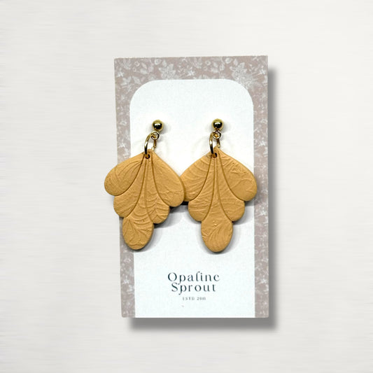 The Scallop Drop Earrings – Golden Hour · Autumn Collection