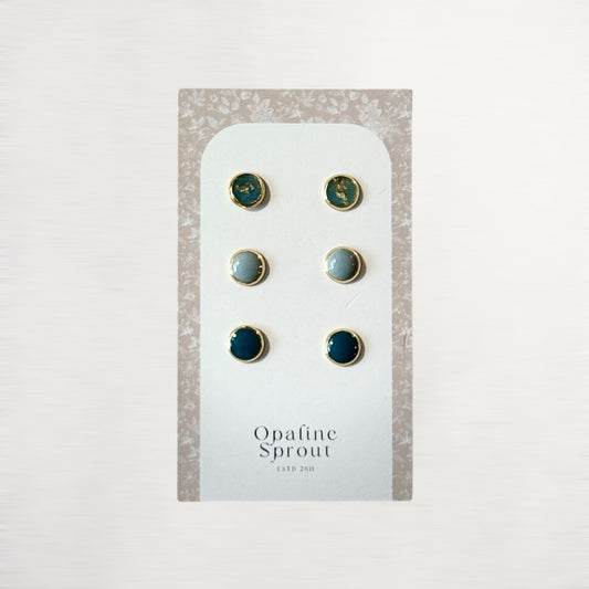 The Dot Studs – Special Edition | 18K Gold-Plated Hypoallergenic Resin Studs
