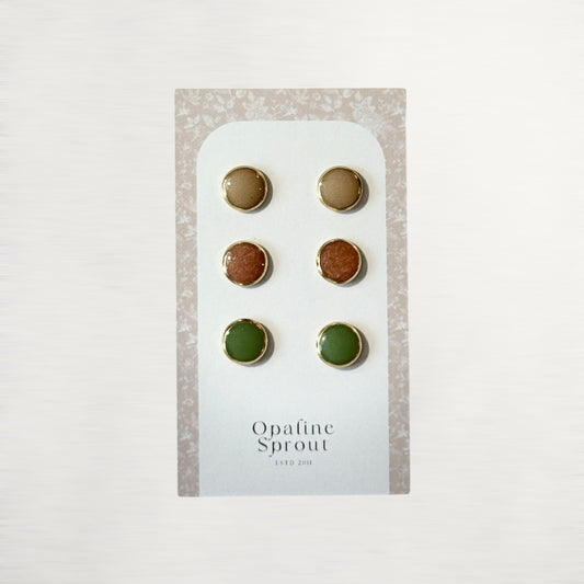 The Dot Studs – Special Edition | 18K Gold-Plated Hypoallergenic Resin Studs