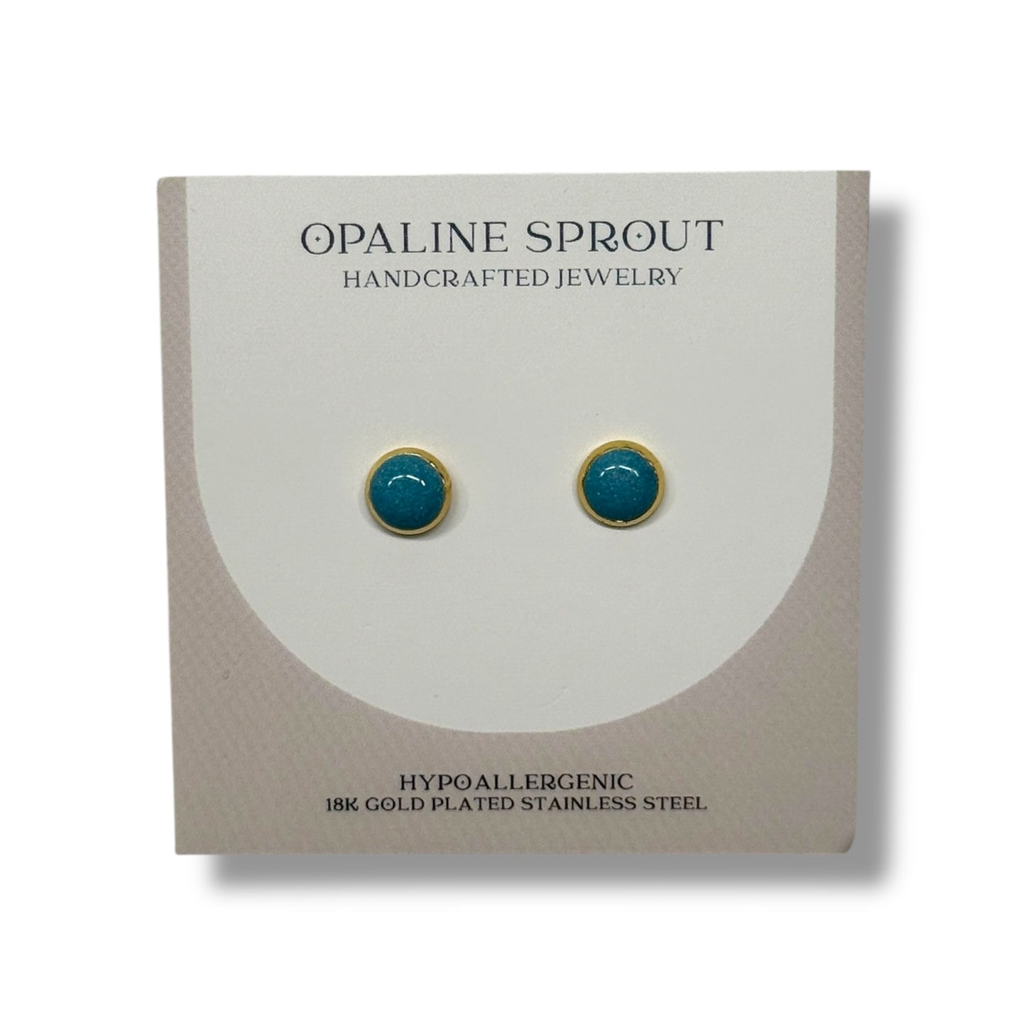 The Dot Studs – Aqua · Water Collection · Small