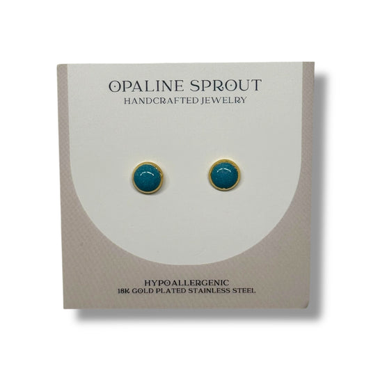 The Dot Studs – Aqua · Water Collection · Small