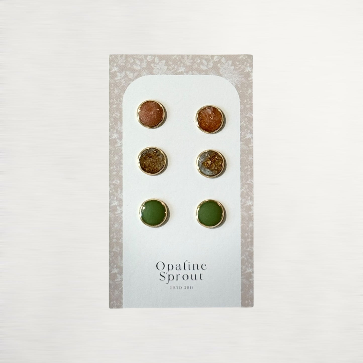 The Dot Studs – Special Edition | 18K Gold-Plated Hypoallergenic Resin Studs