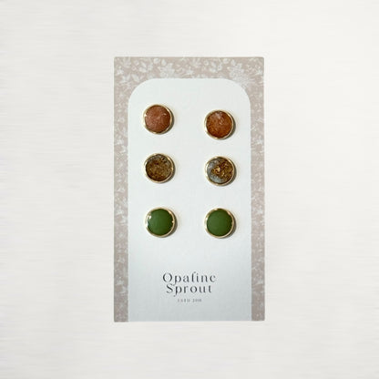 The Dot Studs – Special Edition | 18K Gold-Plated Hypoallergenic Resin Studs