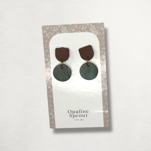 The Tandem Drop Earrings – Sequoia – Special Edition | Hypoallergenic 18K Gold-Plated – Handmade Jewelry