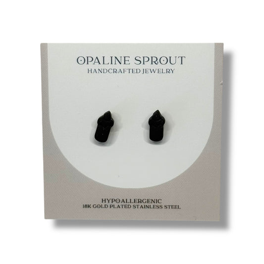 The October Studs – Black Flame Candle