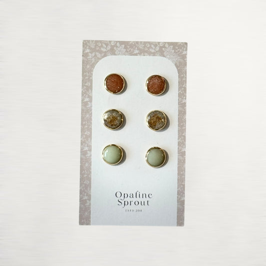 The Dot Studs – Special Edition | 18K Gold-Plated Hypoallergenic Resin Studs