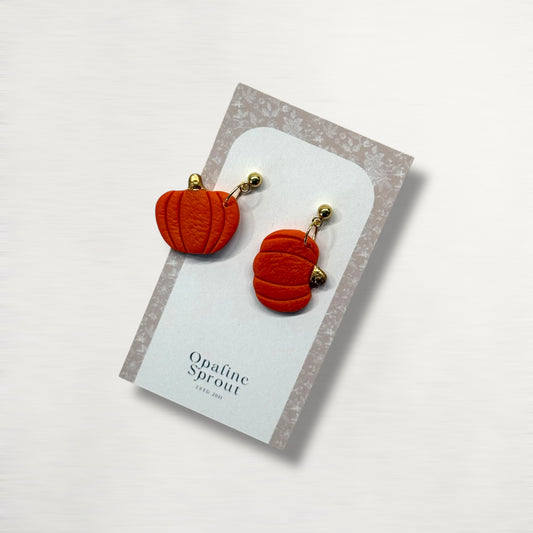 The Pumpkin Drop Earrings – Orange · Autumn Collection