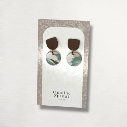The Tandem Drop Earrings – Water Lily – Special Edition | Hypoallergenic 18K Gold-Plated – Handmade Jewelry