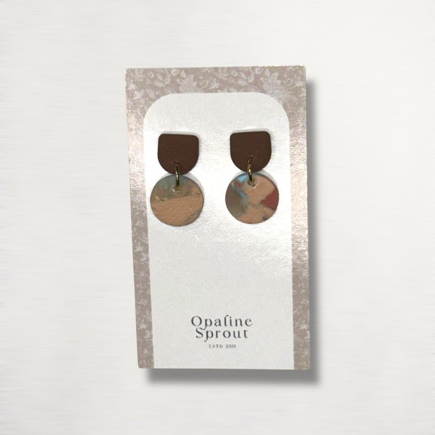 The Tandem Drop Earrings – Desert Jasper – Special Edition | Hypoallergenic 18K Gold-Plated – Handmade Jewelry