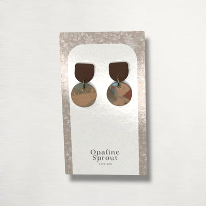 The Tandem Drop Earrings – Desert Jasper – Special Edition | Hypoallergenic 18K Gold-Plated – Handmade Jewelry