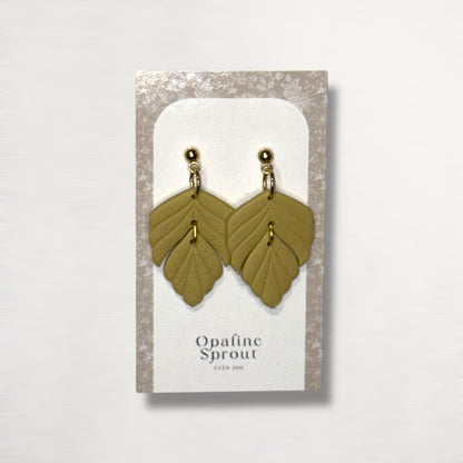The Driftleaf Drop Earrings – Goldenrod · Autumn Collection