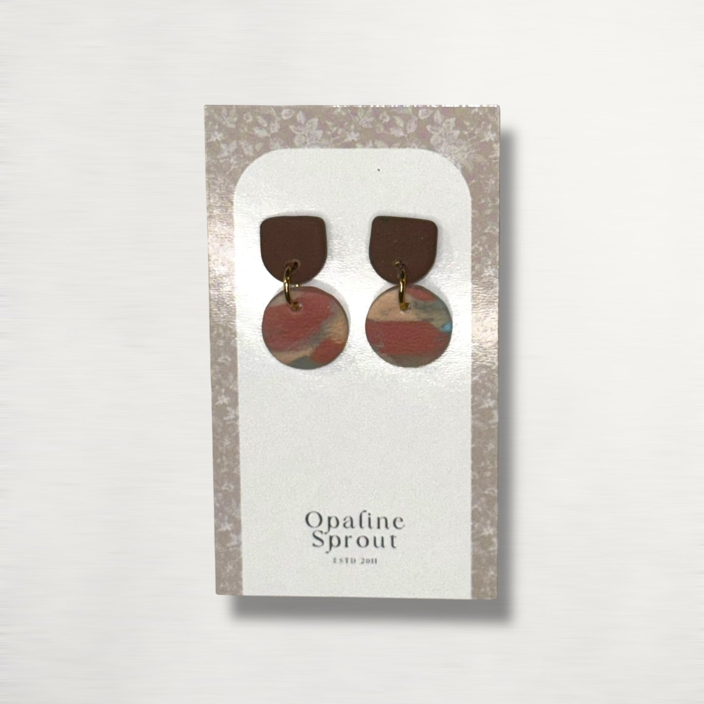 The Tandem Drop Earrings – Desert Jasper – Special Edition | Hypoallergenic 18K Gold-Plated – Handmade Jewelry