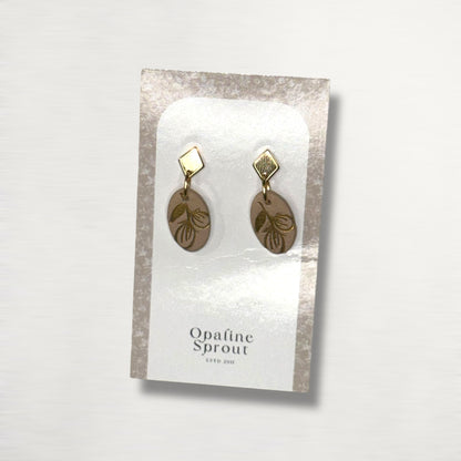 Drop Dangle Earrings · Hypoallergenic 18K Gold Plated Stainless Steel · Clay Earrings