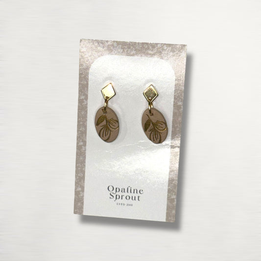 Drop Dangle Earrings · Hypoallergenic 18K Gold Plated Stainless Steel · Clay Earrings