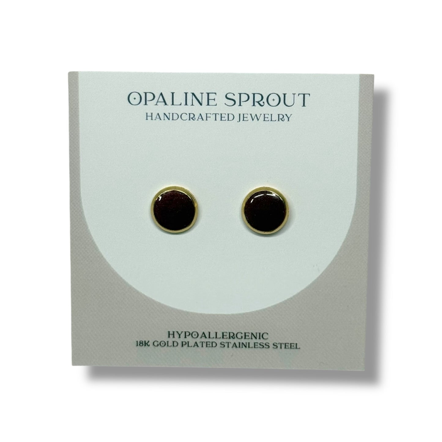 The Dot Studs – Cherry Cordial · Autumn Collection · Medium