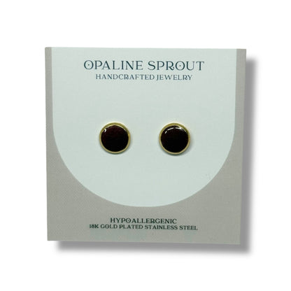 The Dot Studs – Cherry Cordial · Autumn Collection · Medium