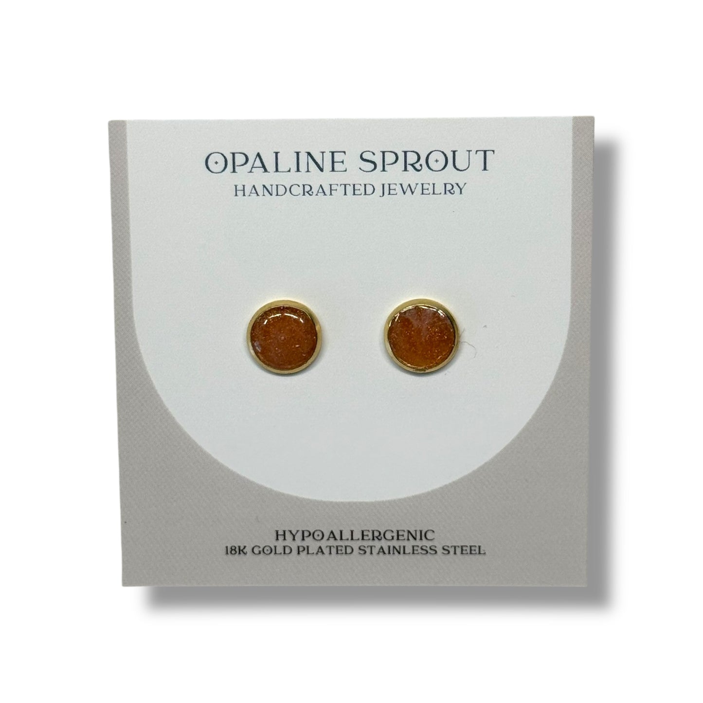 The Dot Studs – Golden Hour · Autumn Collection · Medium