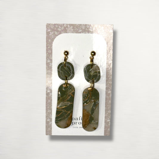 Drop Dangle Earrings · Hypoallergenic 18K Gold Plated Stainless Steel · Clay Earrings