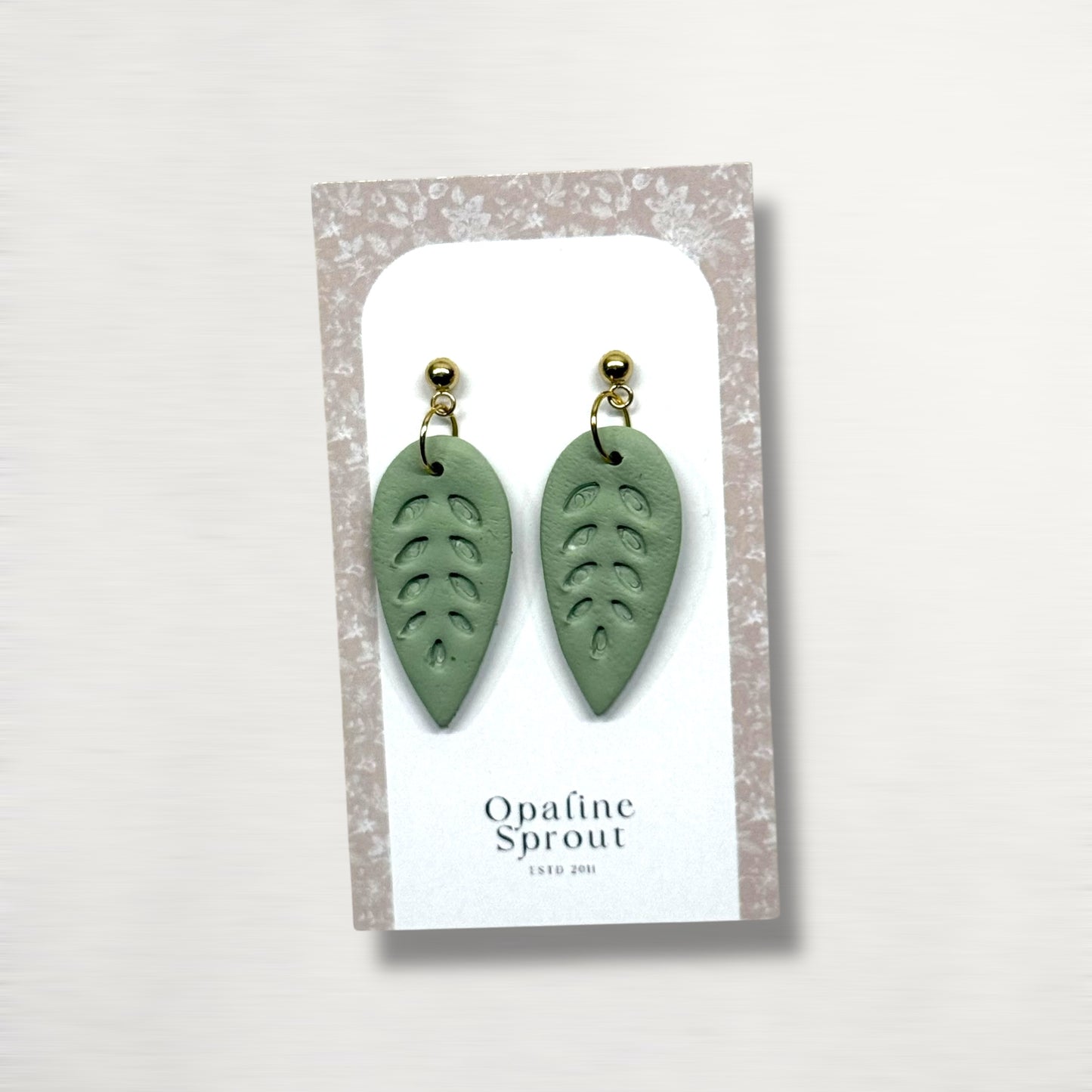 The Leaf Drop Earrings – Prickly Pear · Autumn Collection