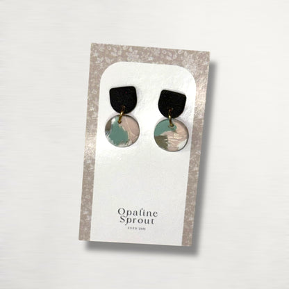 The Tandem Drop Earrings – Water Lily – Special Edition | Hypoallergenic 18K Gold-Plated – Handmade Jewelry