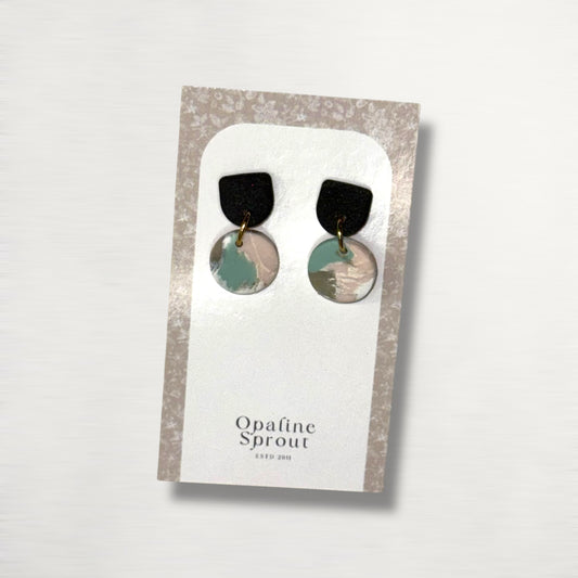 The Tandem Drop Earrings – Water Lily – Special Edition | Hypoallergenic 18K Gold-Plated – Handmade Jewelry