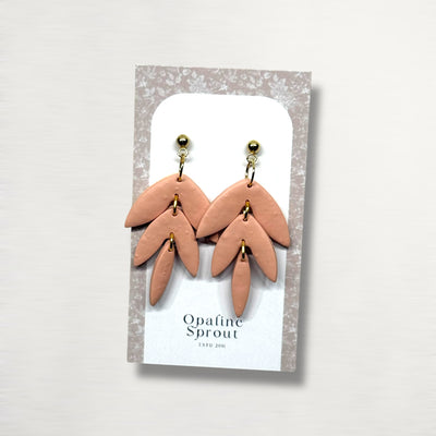 The Falling Leaf Earrings – Soft Blush I · Garden Collection