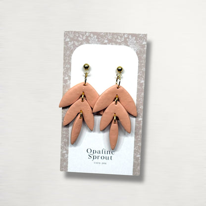The Falling Leaf Earrings – Soft Blush I · Autumn Collection