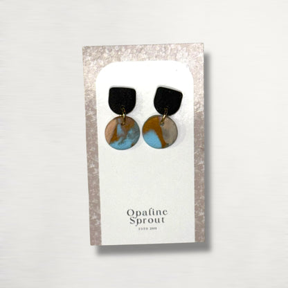 The Tandem Drop Earrings – Desert Jasper – Special Edition | Hypoallergenic 18K Gold-Plated – Handmade Jewelry