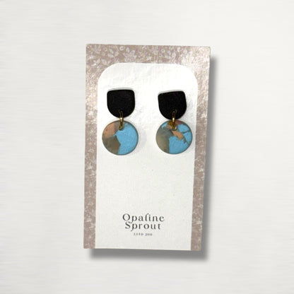 The Tandem Drop Earrings – Desert Jasper – Special Edition | Hypoallergenic 18K Gold-Plated – Handmade Jewelry
