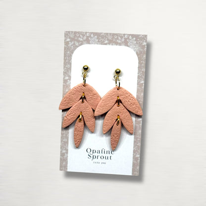 The Falling Leaf Earrings – Soft Blush II · Autumn Collection