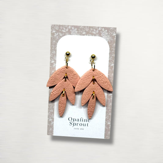 The Falling Leaf Earrings – Soft Blush II · Autumn Collection