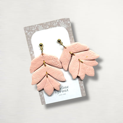 The Apex Drop Earrings – Soft Blush · Autumn Collection
