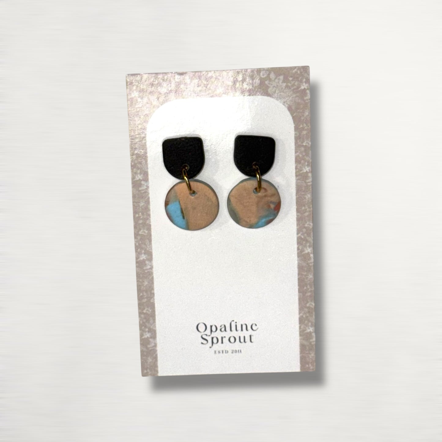 The Tandem Drop Earrings – Desert Jasper – Special Edition | Hypoallergenic 18K Gold-Plated – Handmade Jewelry