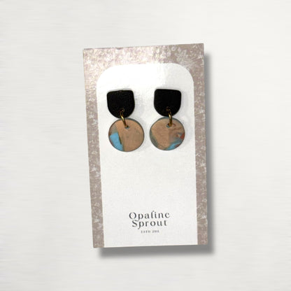 The Tandem Drop Earrings – Desert Jasper – Special Edition | Hypoallergenic 18K Gold-Plated – Handmade Jewelry