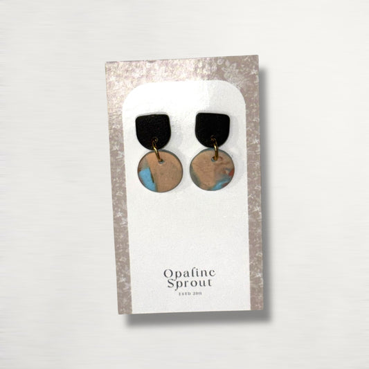 The Tandem Drop Earrings – Desert Jasper – Special Edition | Hypoallergenic 18K Gold-Plated – Handmade Jewelry