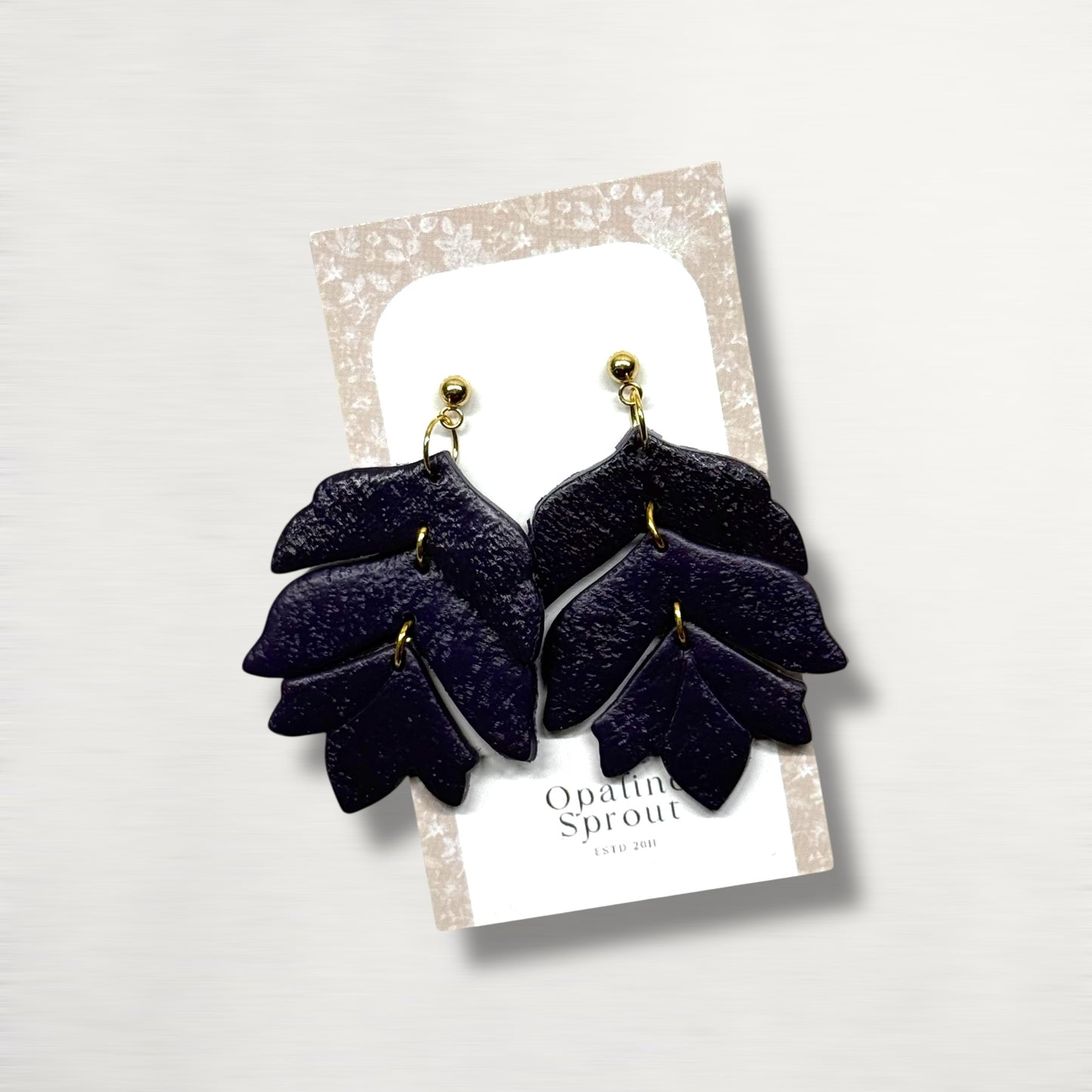The Apex Drop Earrings – Plum · Autumn Collection