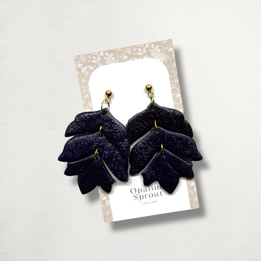 The Apex Drop Earrings – Plum · Autumn Collection