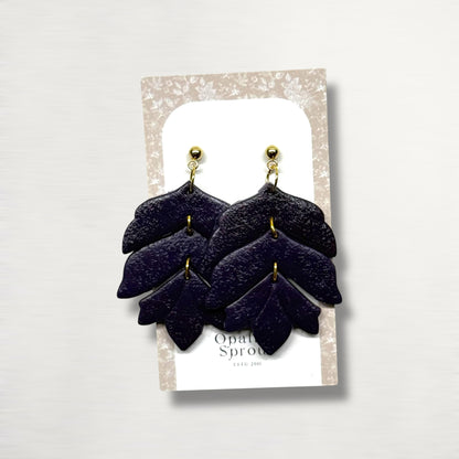 The Apex Drop Earrings – Plum · Autumn Collection