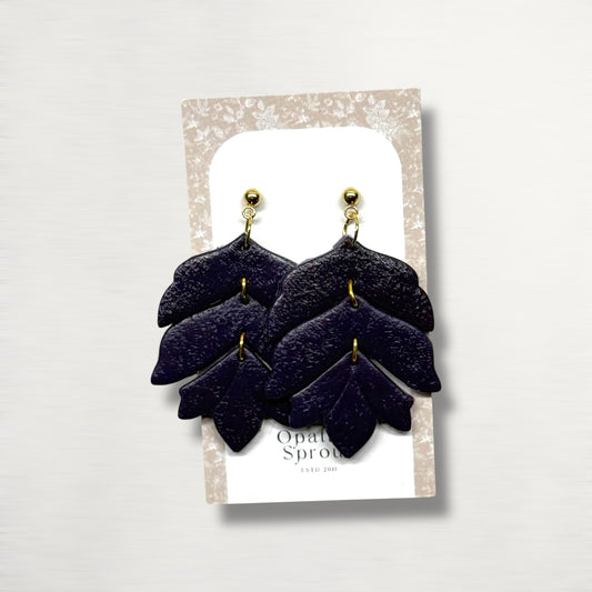 The Apex Drop Earrings – Plum · Autumn Collection