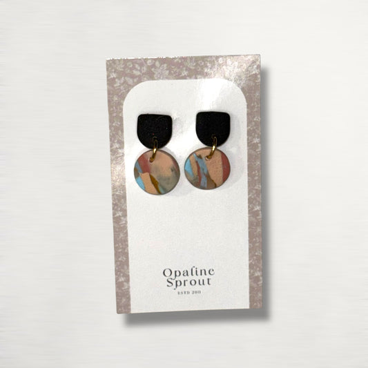 The Tandem Drop Earrings – Desert Jasper – Special Edition | Hypoallergenic 18K Gold-Plated – Handmade Jewelry