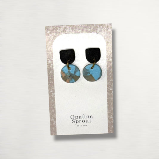 The Tandem Drop Earrings – Desert Jasper – Special Edition | Hypoallergenic 18K Gold-Plated – Handmade Jewelry