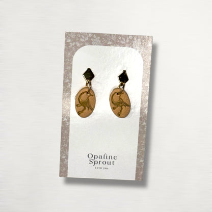 Drop Dangle Earrings · Hypoallergenic 18K Gold Plated Stainless Steel · Clay Earrings