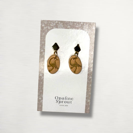 Drop Dangle Earrings · Hypoallergenic 18K Gold Plated Stainless Steel · Clay Earrings