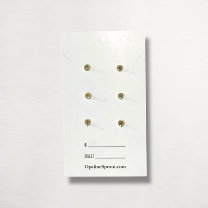 The Dot Studs – Coral, Golden Hour, Cherry Cordial