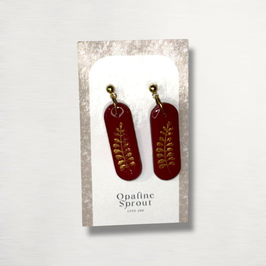The Monolith Drop Earrings – Florentine – Special Edition | Hypoallergenic 18K Gold-Plated – Handmade Jewelry
