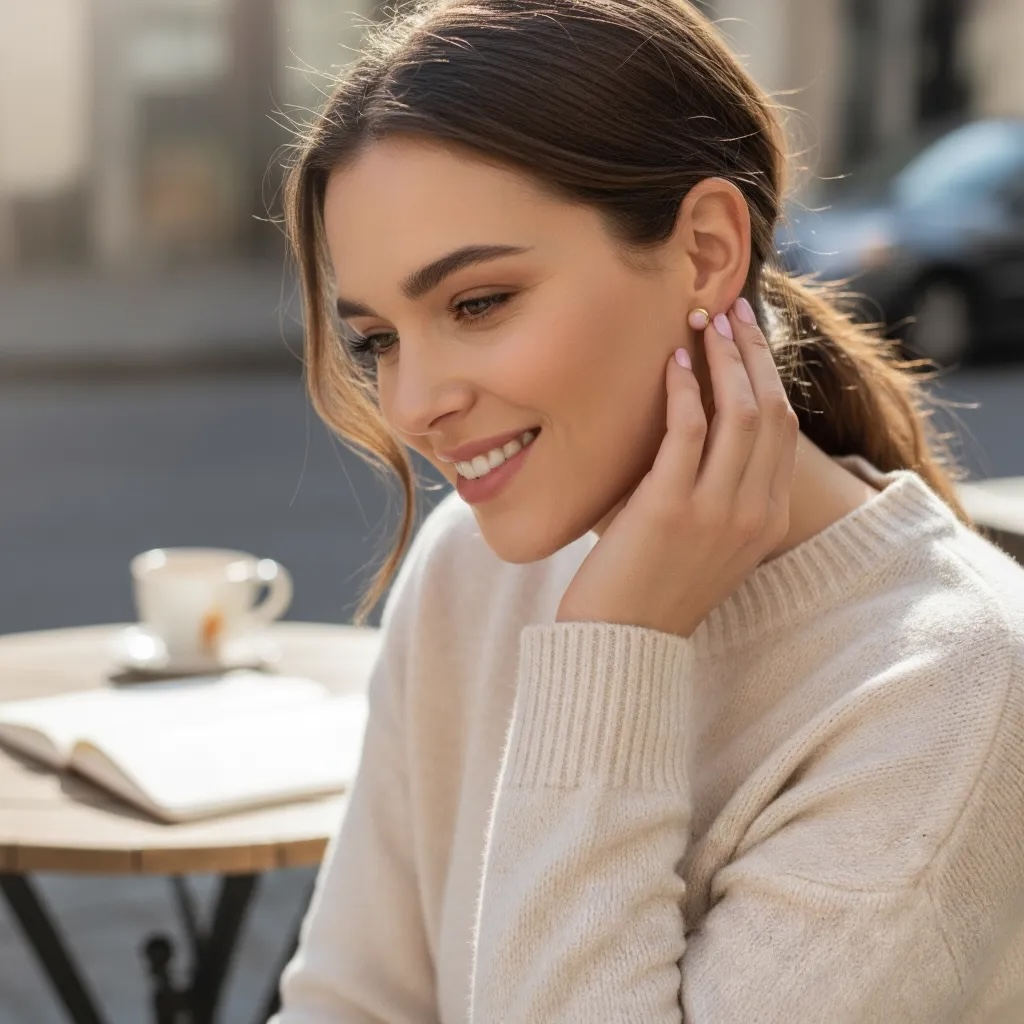 The Dot Studs – Prosecco · Garden Collection · Small