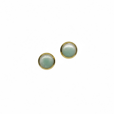 The Dot Studs – White & Sea Glass II Blend · Water Collection · Medium